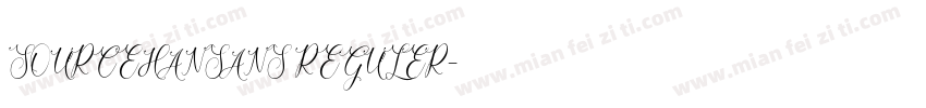 SOURCEHANSANS REGULER字体转换